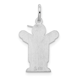 Sterling Silver Rhodium-plated Love Kid Charm XK1209SS