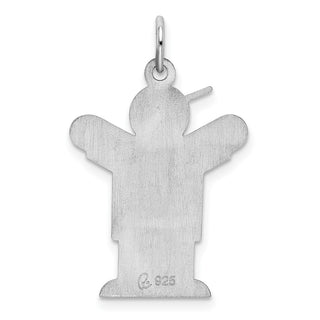 Sterling Silver Rhodium-plated Love Kid Charm XK1218SS