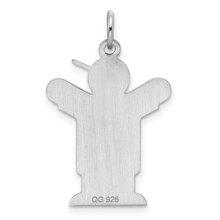 Sterling Silver Rhodium-plated Love Kid Charm XK1219SS