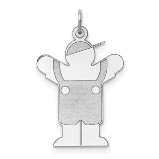 Sterling Silver Rhodium-plated Love Kid Charm XK1219SS