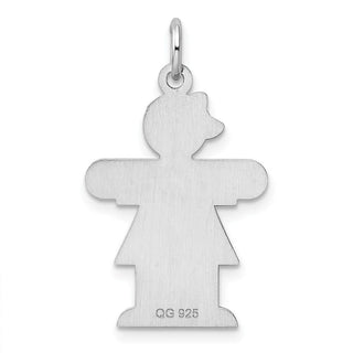 Sterling Silver Rhodium-plated Hugs Kid Charm XK1220SS