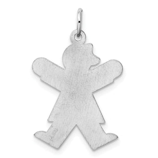 Sterling Silver Rhodium-plated Joy Kid Charm XK1222SS