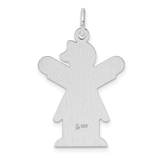 Sterling Silver Rhodium-plated Love Kid Charm XK1224SS