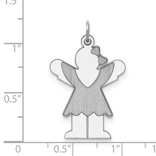 Sterling Silver Rhodium-plated Love Kid Charm XK1224SS