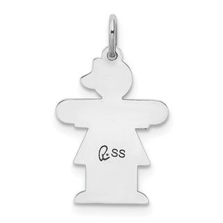 Sterling Silver Rhodium-plated Kid Charm XK1481SS