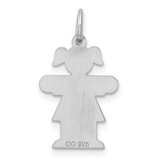 Sterling Silver Rhodium-plated Kid Charm XK1561SS