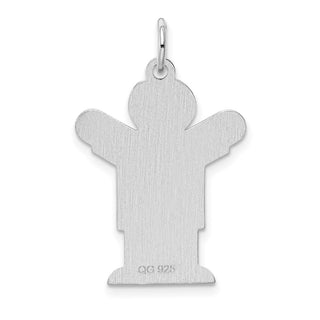 Sterling Silver Rhodium-plated Kid Charm XK1576SS