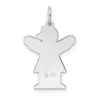 Sterling Silver Rhodium-plated Kid Charm XK1580SS