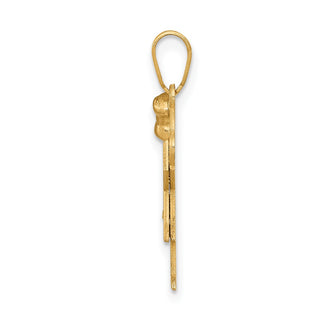 14k Two-tone Gold VS Diamond Kid Pendant XK197VS