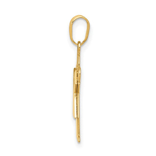14k Yellow Gold Girl Pendant XK211