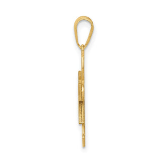 14k Yellow Gold Girl Pendant XK212