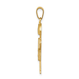 14k Yellow Gold VS Diamond Kid Pendant XK259VS