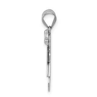 14k White Gold VS Diamond Kid Pendant XK432VS