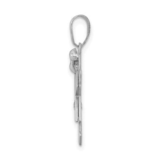 14k White Gold VS Diamond Kid Pendant XK433VS