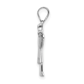14k White Gold VS Diamond Kid Pendant XK435VS