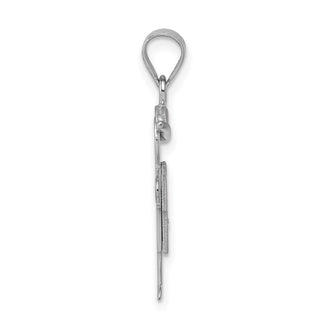 14k White Gold VS Diamond Kid Pendant XK436VS