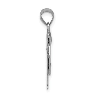 14k White Gold VS Diamond Kid Pendant XK439VS