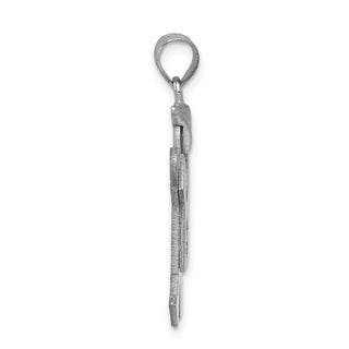 14k White Gold VS Diamond Kid Pendant XK450VS