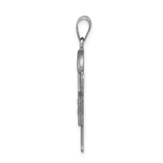 14k White Gold AA Diamond Kid Pendant XK451AA