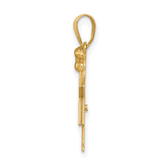 14k Yellow Gold VS Diamond Kid Pendant XK455VS