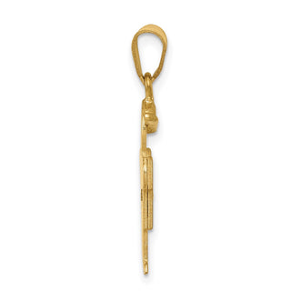 14k Yellow Gold VS Diamond Kid Pendant XK457VS