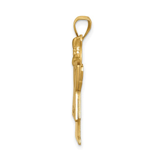 14k Yellow Gold AA Diamond Kid Pendant XK464AA