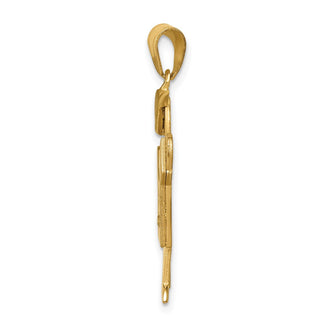 14k Yellow Gold VS Diamond Kid Pendant XK465VS
