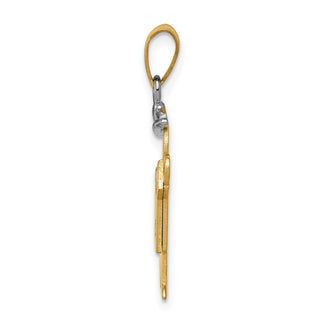 14k Two-tone Gold VS Diamond Kid Pendant XK480VS