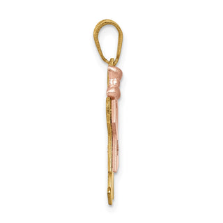 14k Two-tone Gold VS Diamond Kid Pendant XK499VS