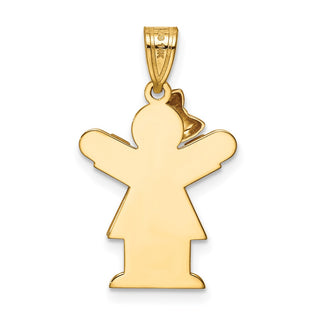 14k Two-tone Gold VS Diamond Kid Pendant XK500VS
