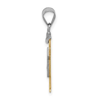 14k Two-tone Gold VS Diamond Kid Pendant XK503VS