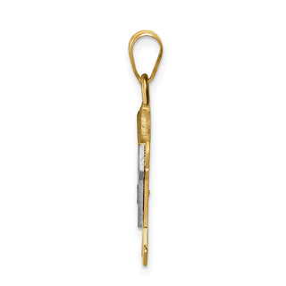 14k Two-tone Gold VS Diamond Kid Pendant XK504VS