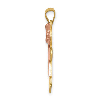 14k Two-tone Gold VS Diamond Kid Pendant XK508VS