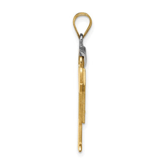 14k Two-tone Gold VS Diamond Kid Pendant XK515VS