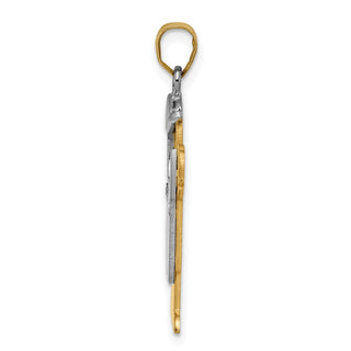 14k Two-tone Gold VS Diamond Kid Pendant XK516VS
