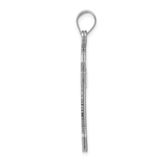 14k White Gold Passion Cross Pendant XK592
