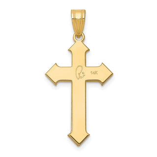 14k Yellow Gold Passion Cross Pendant XK601