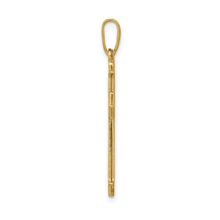 14k Yellow Gold Passion Cross Pendant XK609