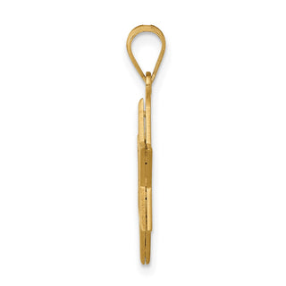 14k Yellow Gold Star Of David Pendant XK650