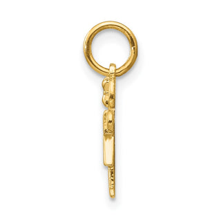 14k Yellow Gold Mini Girl Hugs Charm XK836
