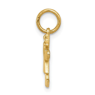 14k Yellow Gold Mini Girl Kiss Charm XK837