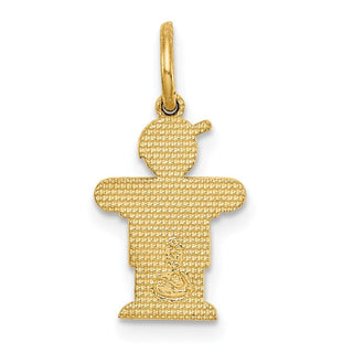 14k Yellow Gold Mini Boy Lugs Charm XK838