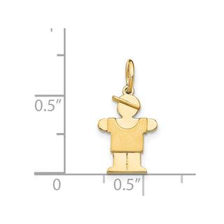 14k Yellow Gold Mini Boy Lugs Charm XK838