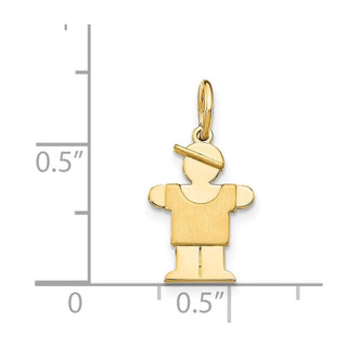 14k Yellow Gold Mini Boy Lugs Charm XK838