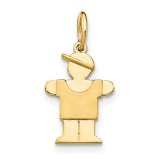 14k Yellow Gold Mini Boy Lugs Charm XK838
