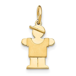 14k Yellow Gold Mini Boy Lugs Charm XK838