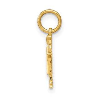 14k Yellow Gold Mini Boy Kiss Charm XK839
