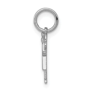 14k White Gold Mini Girl Love Charm XK841
