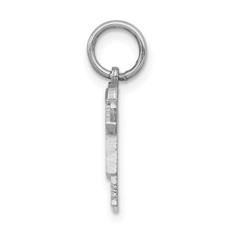 14k White Gold Mini Boy Love Charm XK843