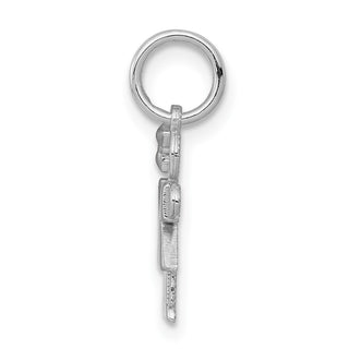 14k White Gold Mini Girl Hugs Charm XK845